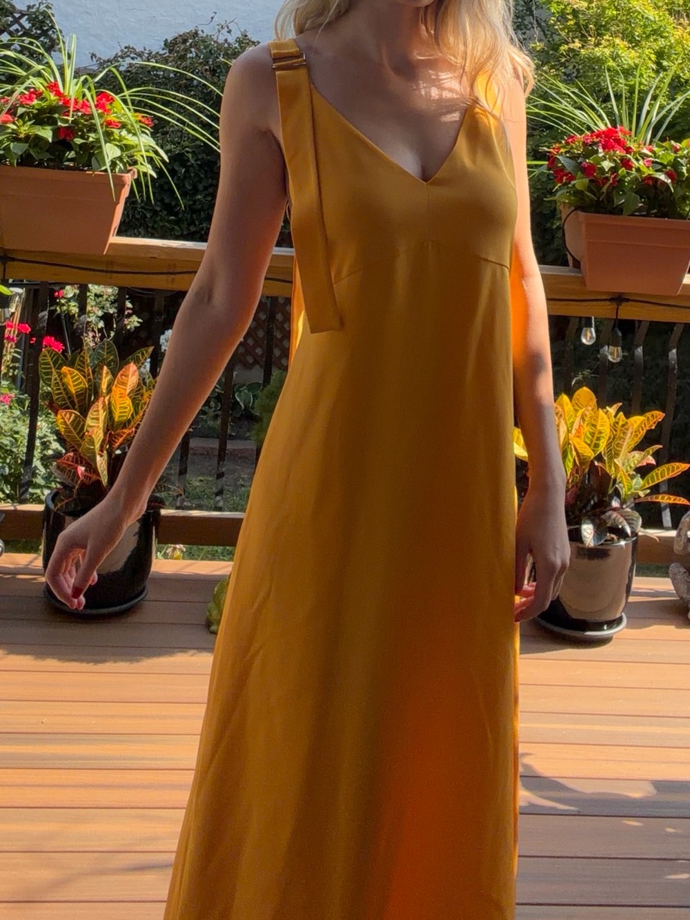 Tibi Silk Sleeveless Trapeze Dress